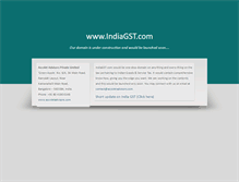 Tablet Screenshot of indiagst.com